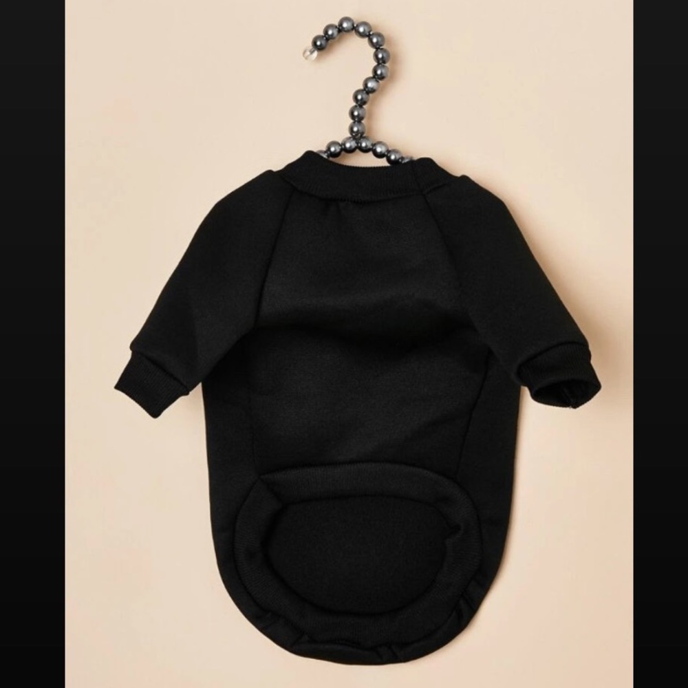 Solid black sweater